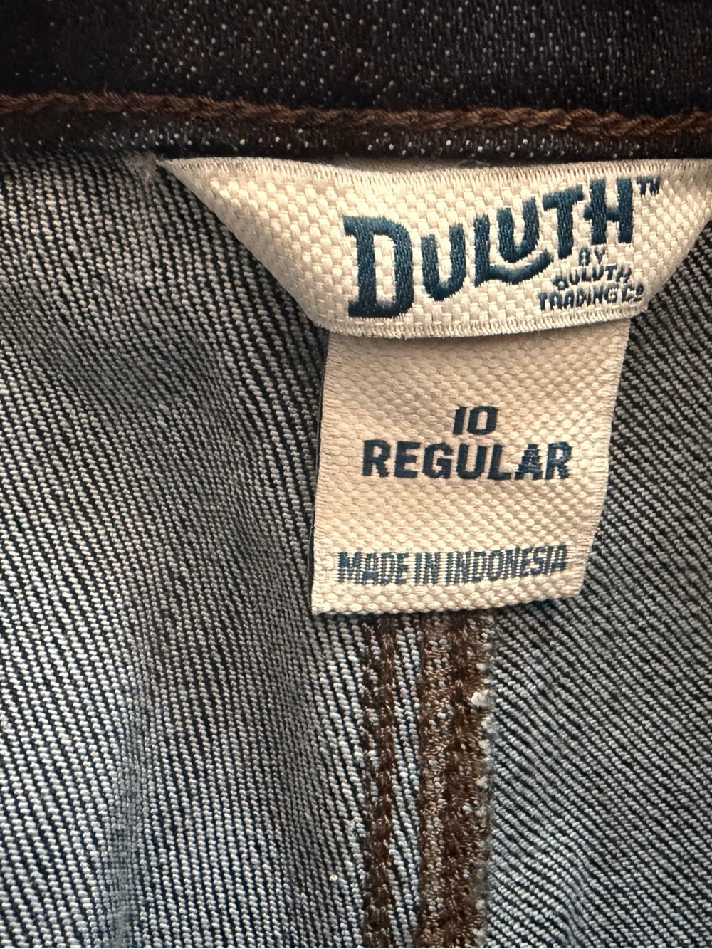 Duluth Trading Co Dark Indigo Straight-Leg Double Flex Women's Jeans - Picture 6 of 6